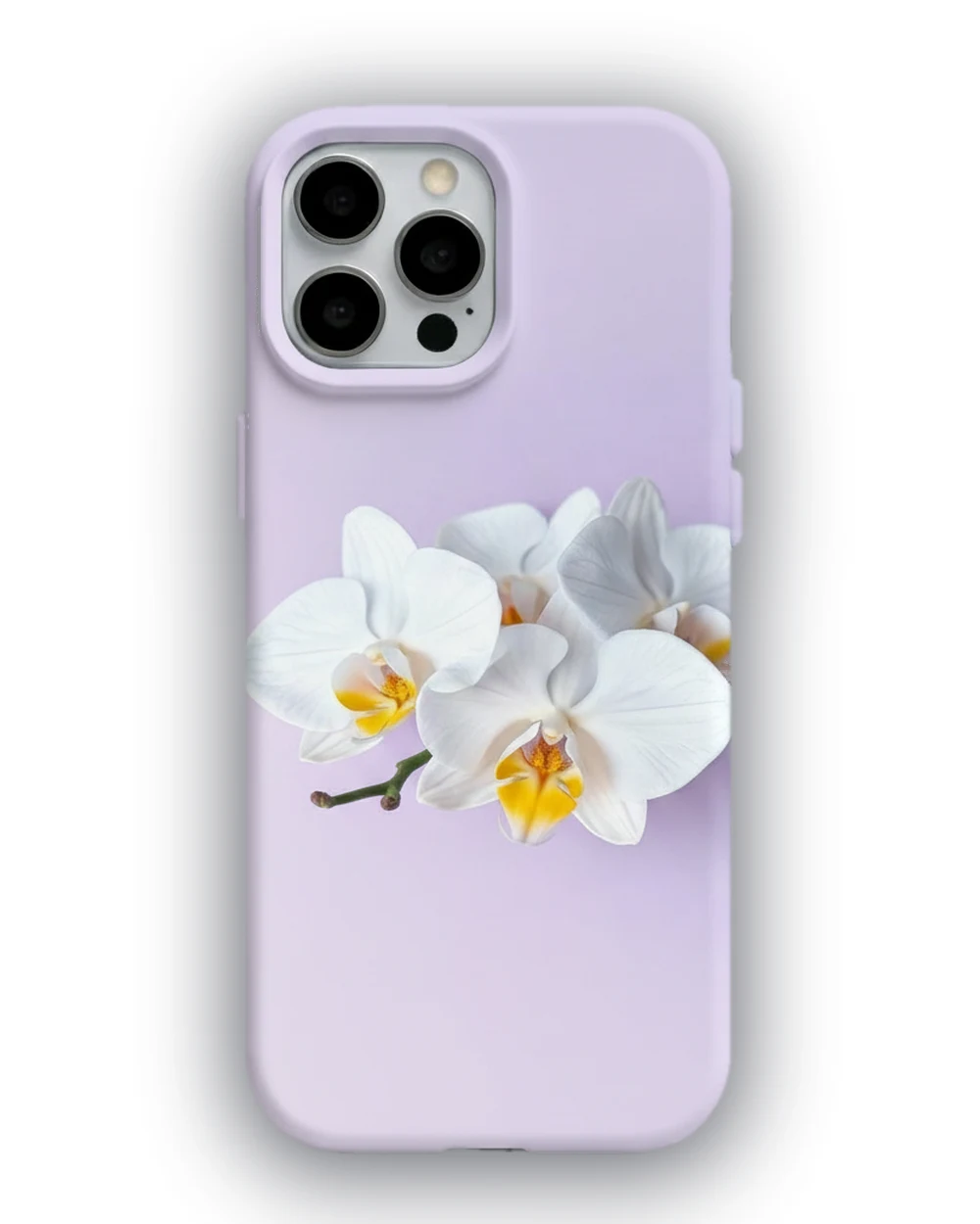 Beyaz Orkide telefon kılıfı
