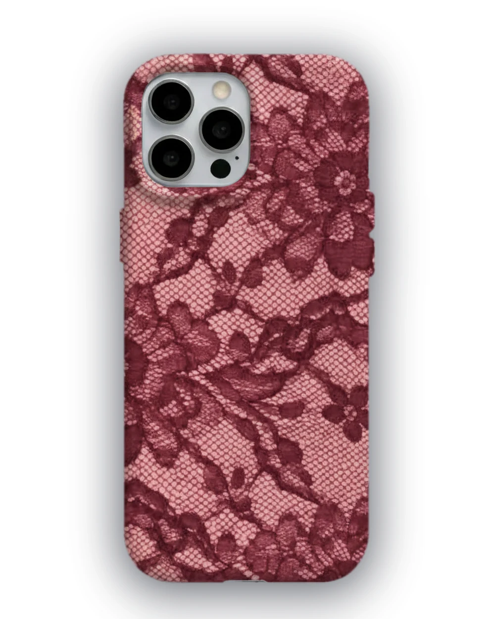 Bordo Dantel telefon kılıfı