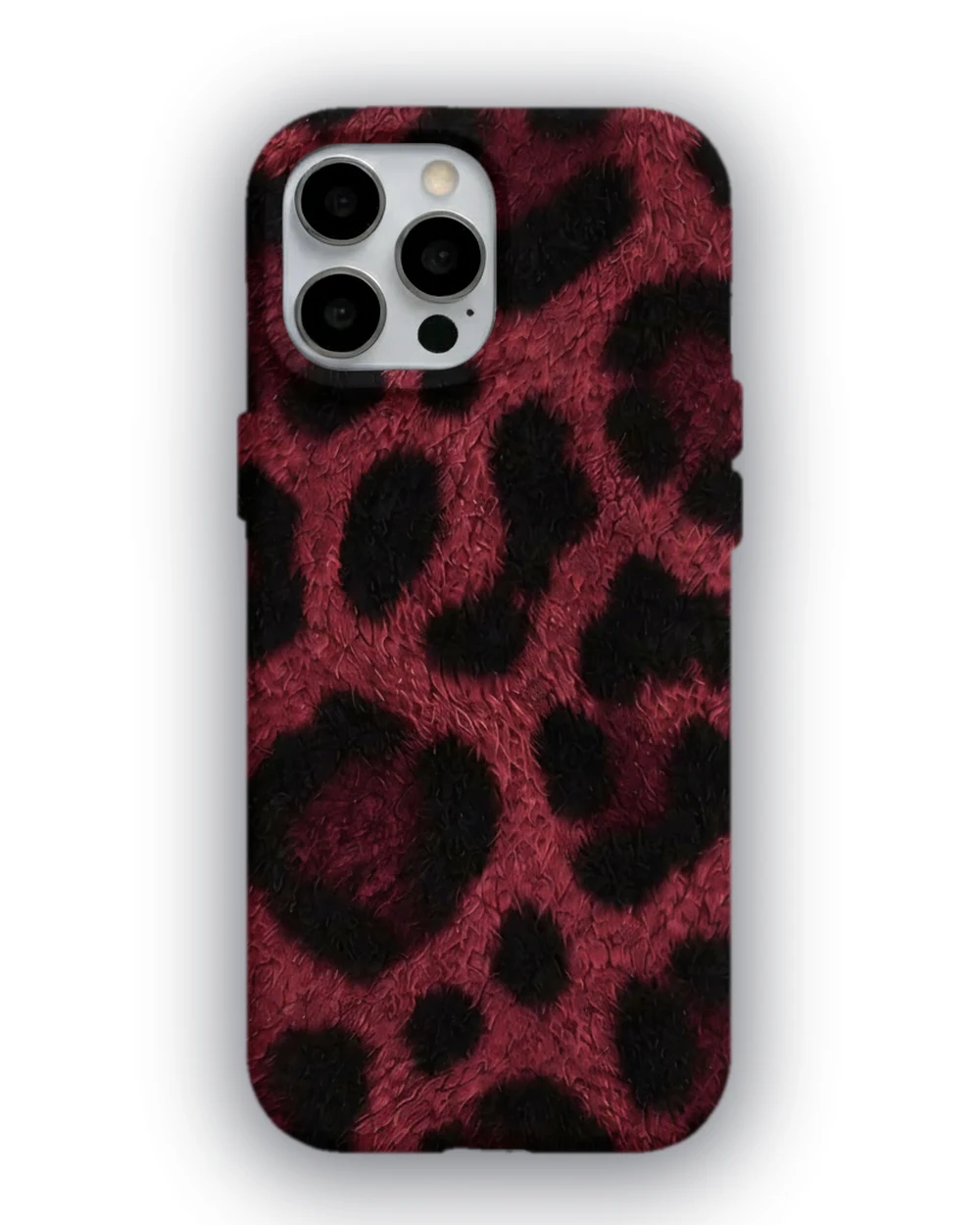 Bordo Leopar telefon kılıfı