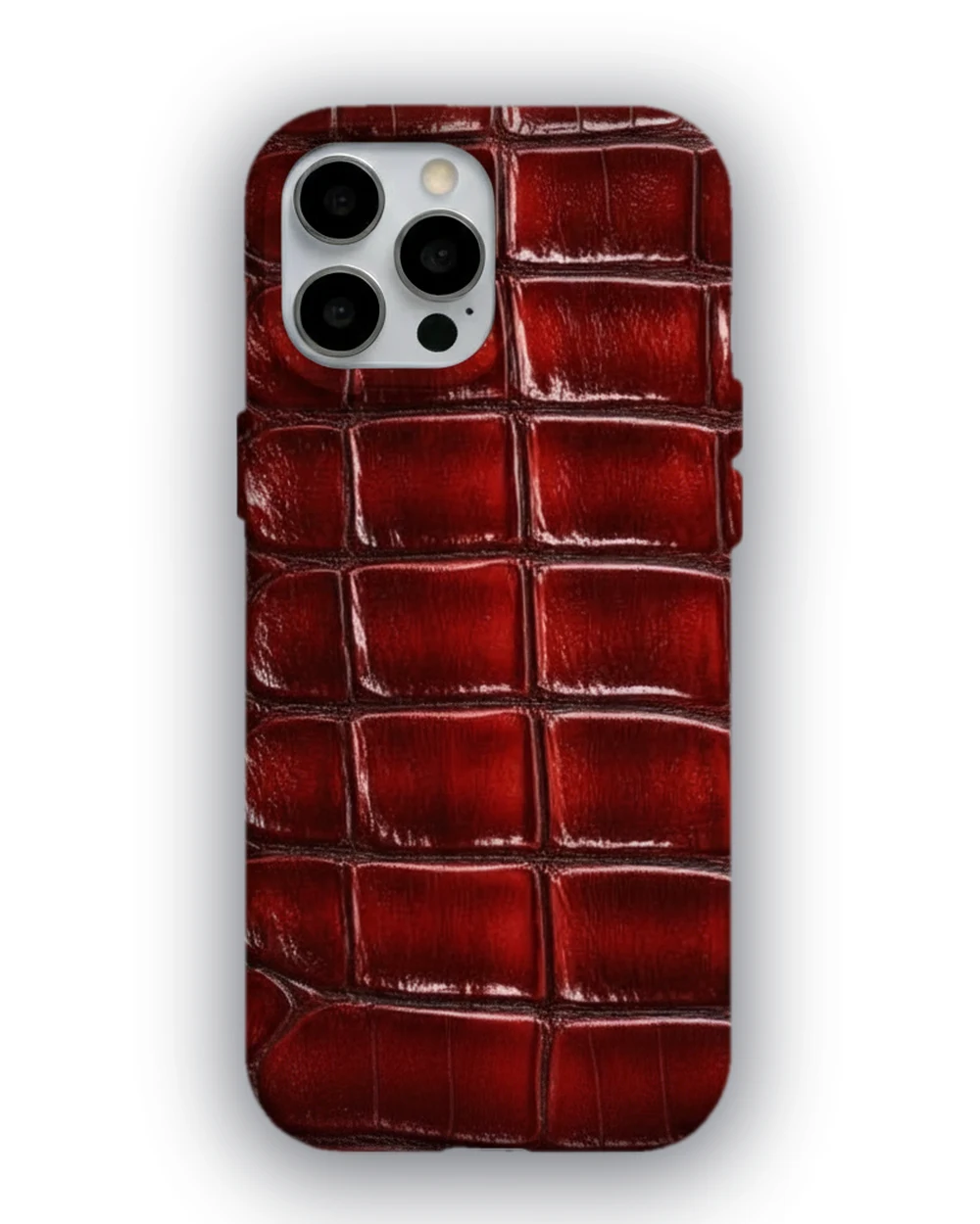 Kırmızı Kroko telefon kılıfı