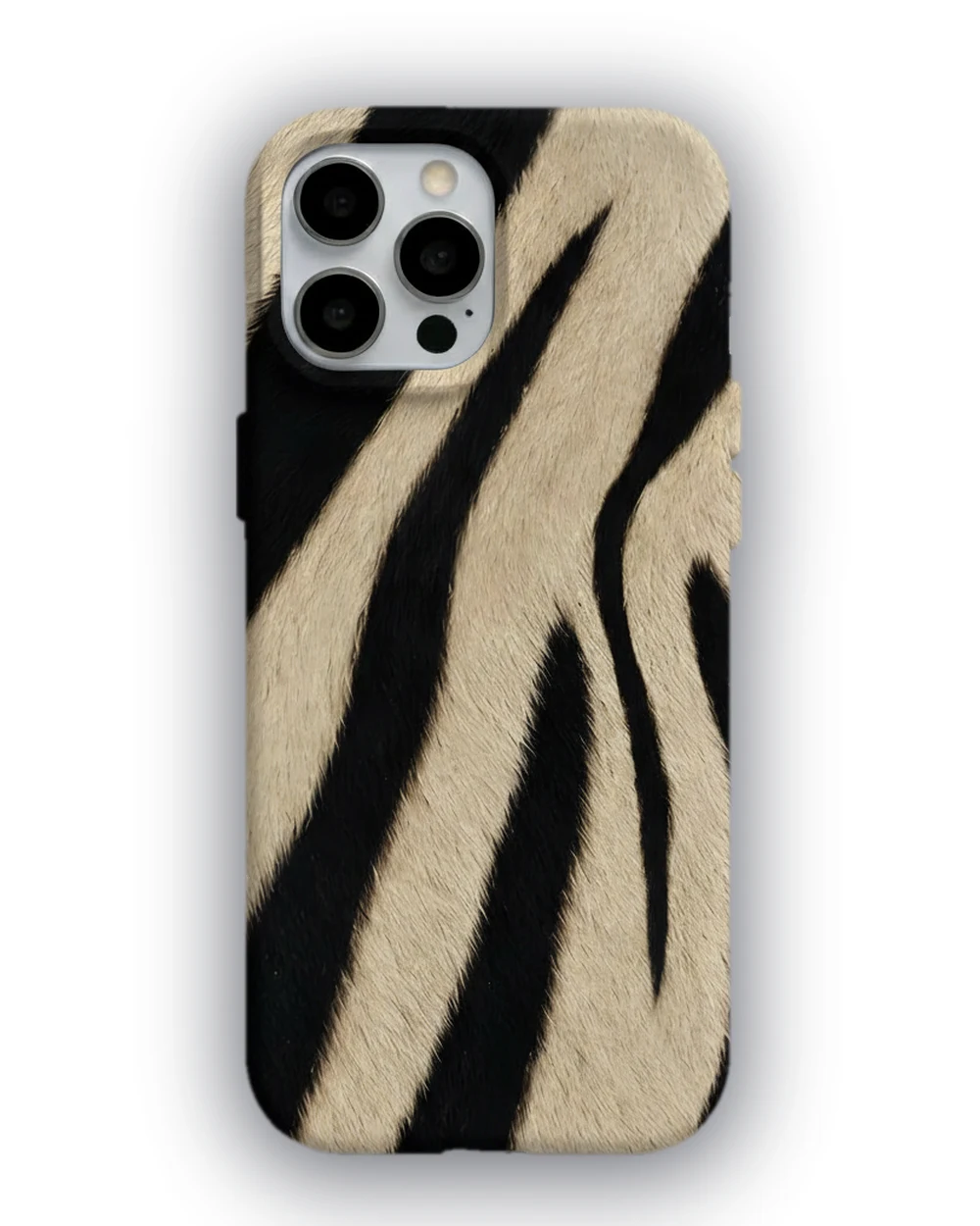 Krem Zebra telefon kılıfı