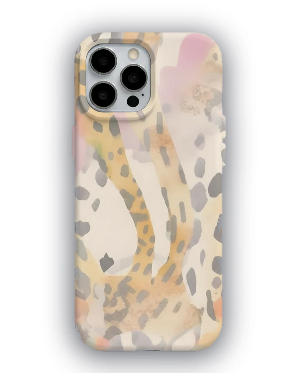 Pastel Leopar telefon kılıfı